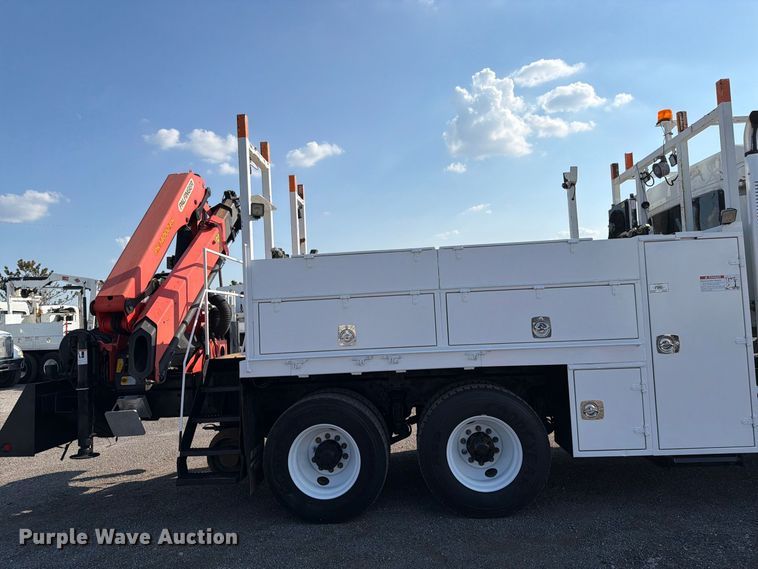 image for item FB5177 2013 Freightliner Business Class M2 Crew Cab crane truck