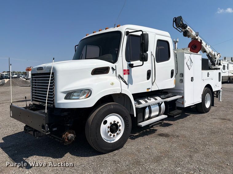 image for item FB5182 2012 Freightliner Business Class M2 Crew Cab crane truck