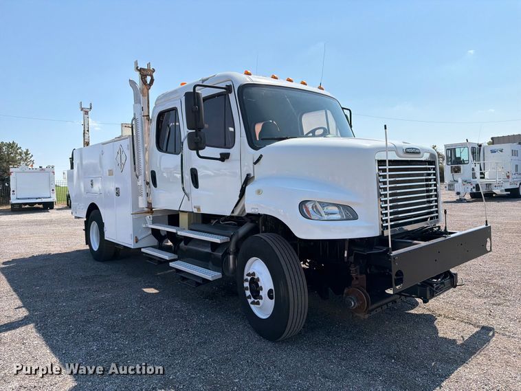 image for item FB5182 2012 Freightliner Business Class M2 Crew Cab crane truck