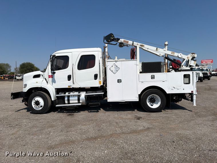 image for item FB5182 2012 Freightliner Business Class M2 Crew Cab crane truck