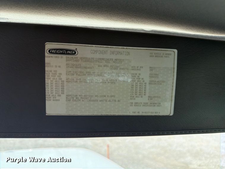 image for item FB5184 2012 Freightliner Business Class M2 crane truck