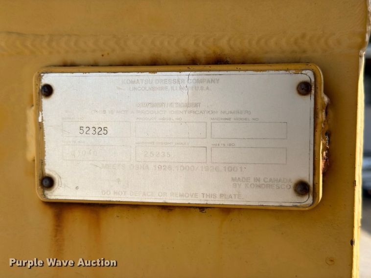 image for item FB8331 1993 Komatsu WA180-1 wheel loader