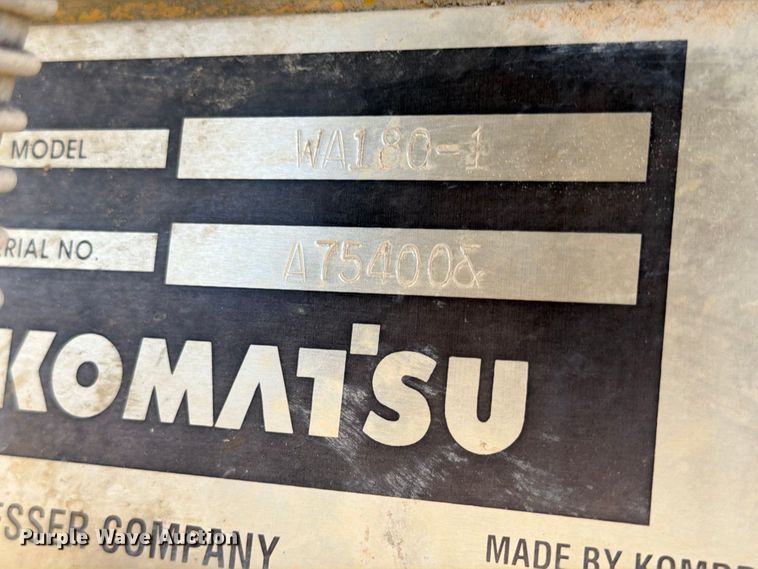 image for item FB8331 1993 Komatsu WA180-1 wheel loader