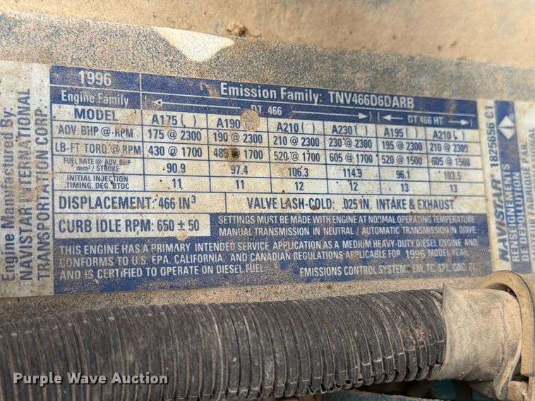 image for item FB8335 1997 International 4700 water truck