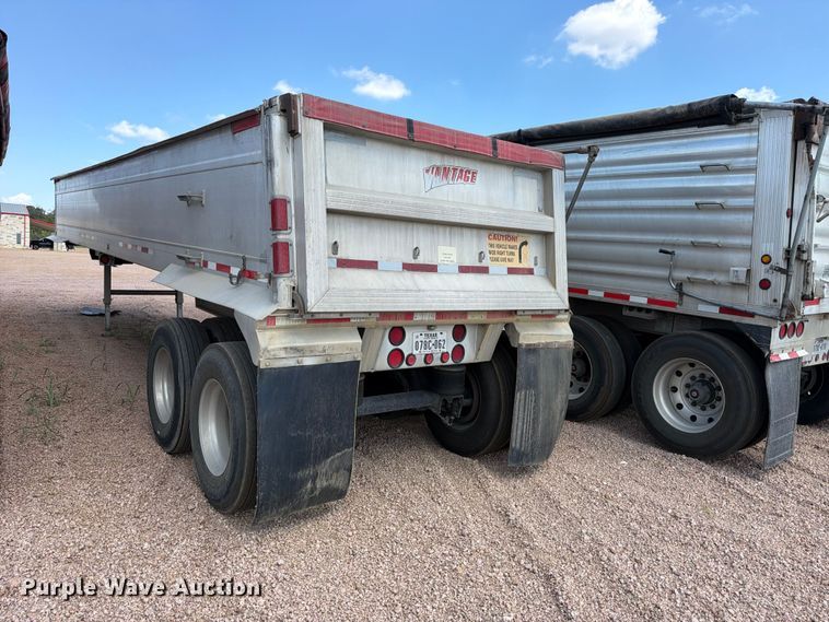 image for item FB8340 2007 Vantage S-85-Lone Star end dump trailer