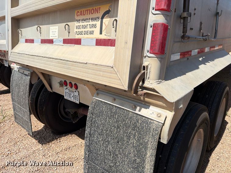 image for item FB8342 2007 Vantage S-85-Lone Star end dump trailer