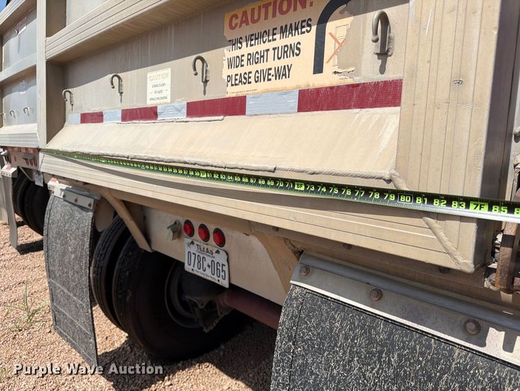 image for item FB8342 2007 Vantage S-85-Lone Star end dump trailer