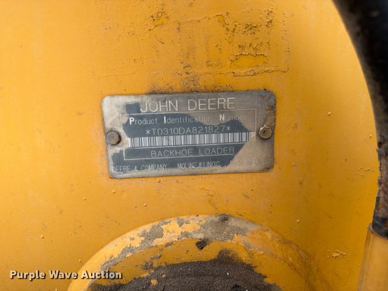 image for item FC3371 1996 John Deere 310D backhoe