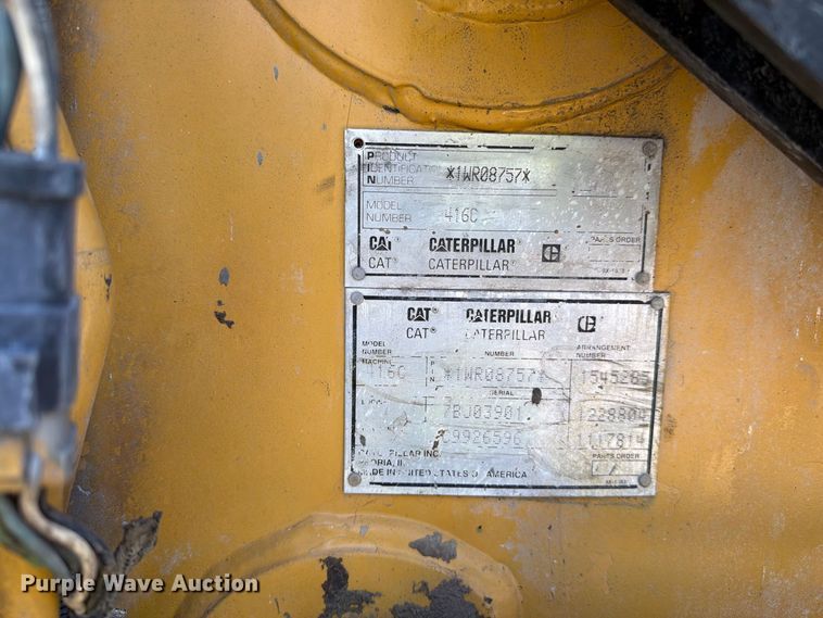 image for item FC3372 1999 Caterpillar 416C backhoe