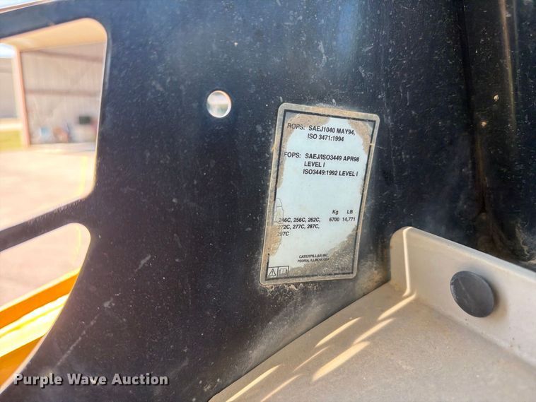 image for item FC3386 2009 Caterpillar 279C tracked skid steer loader