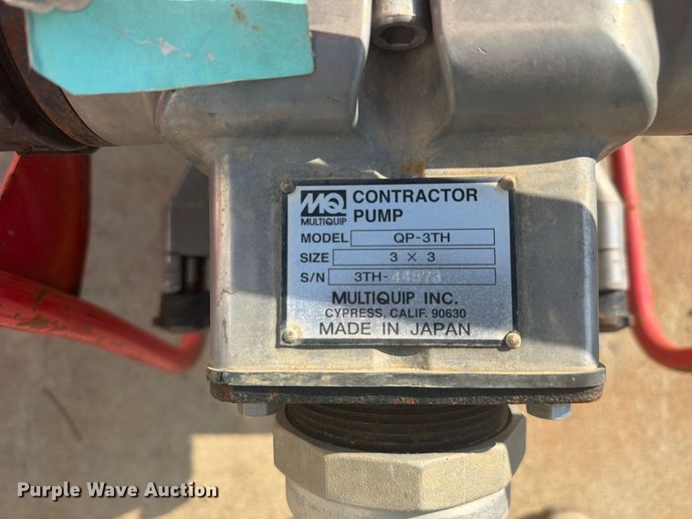 image for item FC3393 (2) Multiquip water pumps