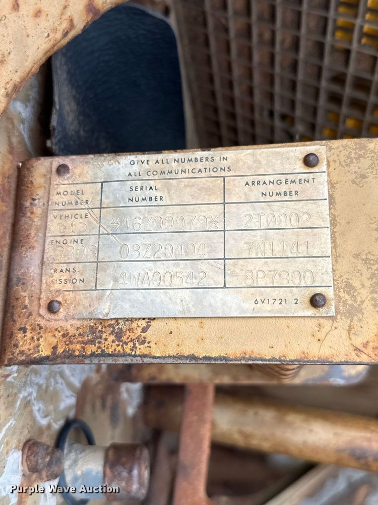 image for item FC4284 1984 Caterpillar 615 elevating scraper