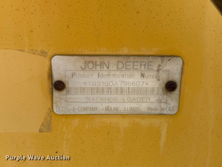 image for item FC4362 1994 John Deere 310D backhoe