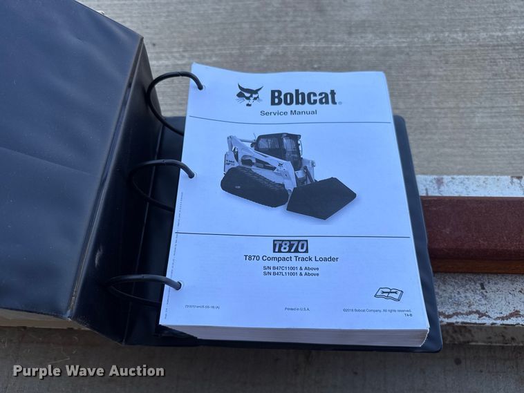 image for item FC4364 2018 Bobcat T870 tracked skid steer loader