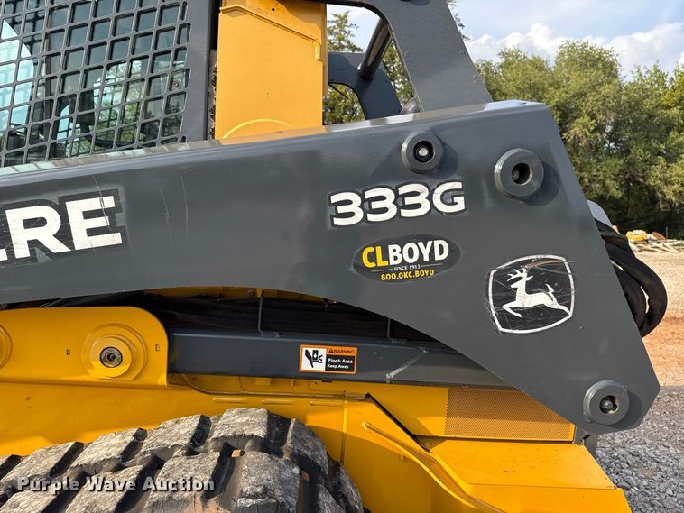 image for item FC4440 2017 John Deere 333G tracked skid steer loader