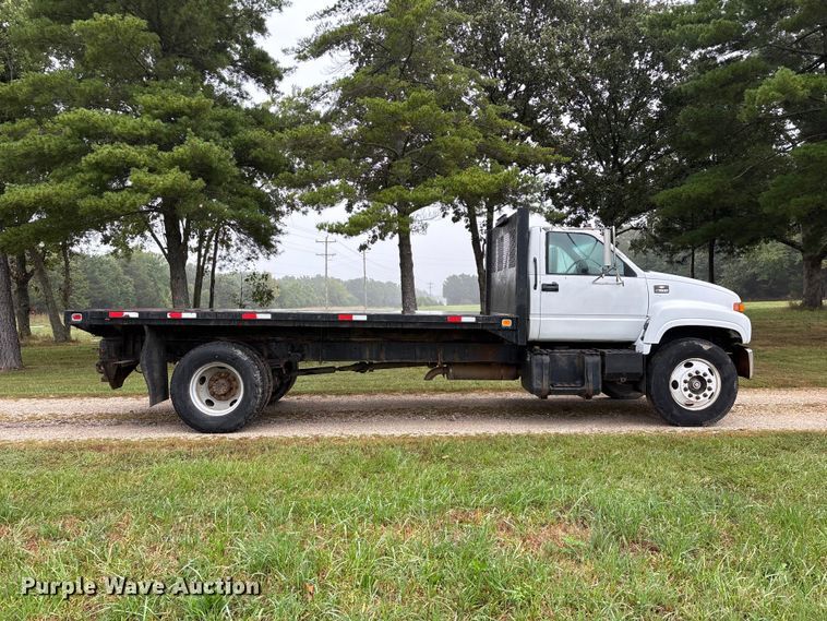 image for item FG0704 1997 Chevrolet C7500 flatbed truck