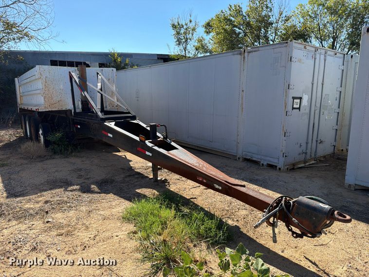 image for item FI0389 1996 Williamsen  Truck equipment  QQT end dump pup trailer