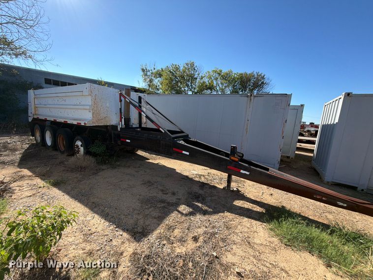 image for item FI0389 1996 Williamsen  Truck equipment  QQT end dump pup trailer