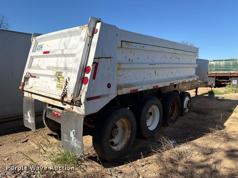 image for item FI0389 1996 Williamsen  Truck equipment  QQT end dump pup trailer