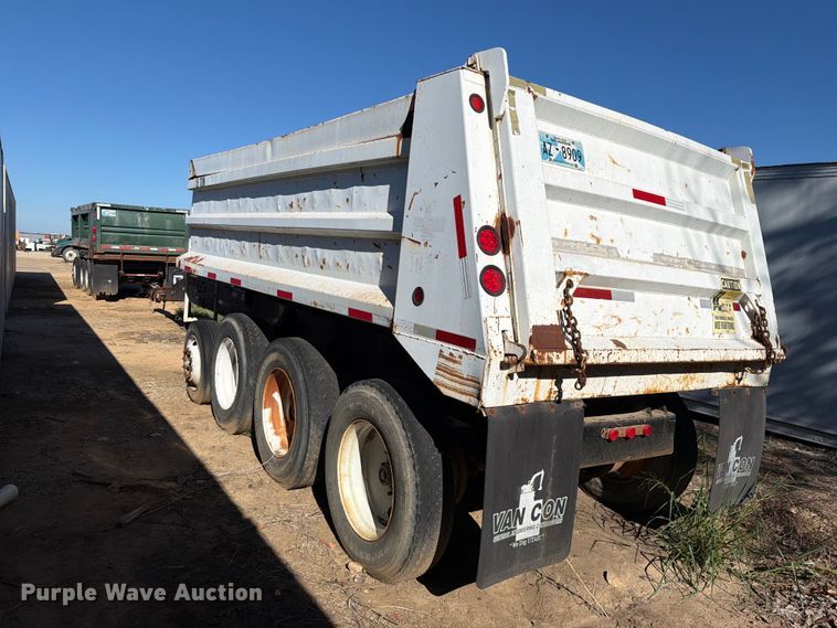 image for item FI0389 1996 Williamsen  Truck equipment  QQT end dump pup trailer