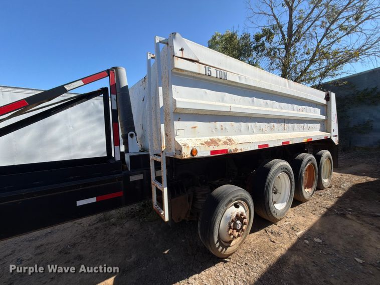 image for item FI0389 1996 Williamsen  Truck equipment  QQT end dump pup trailer