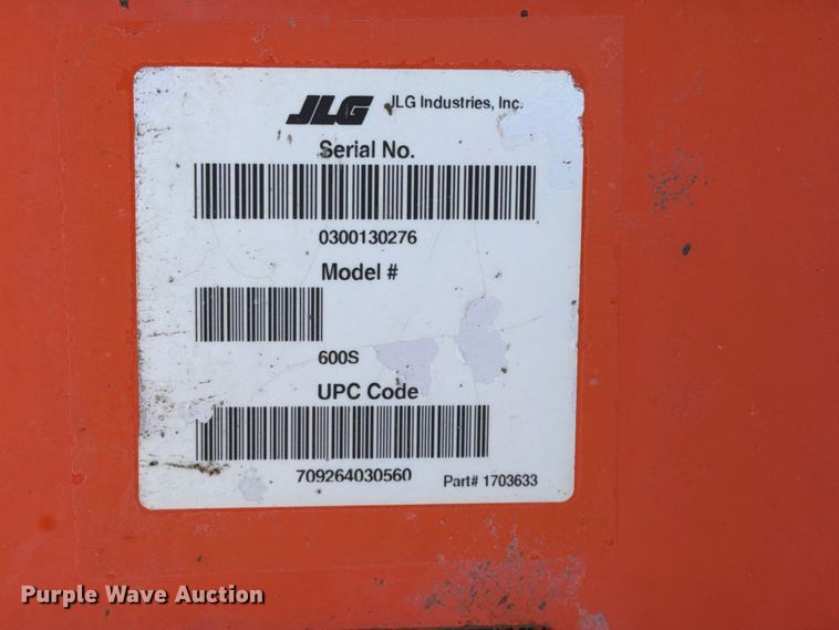 image for item FI0418 2008 JLG 600S boom lift
