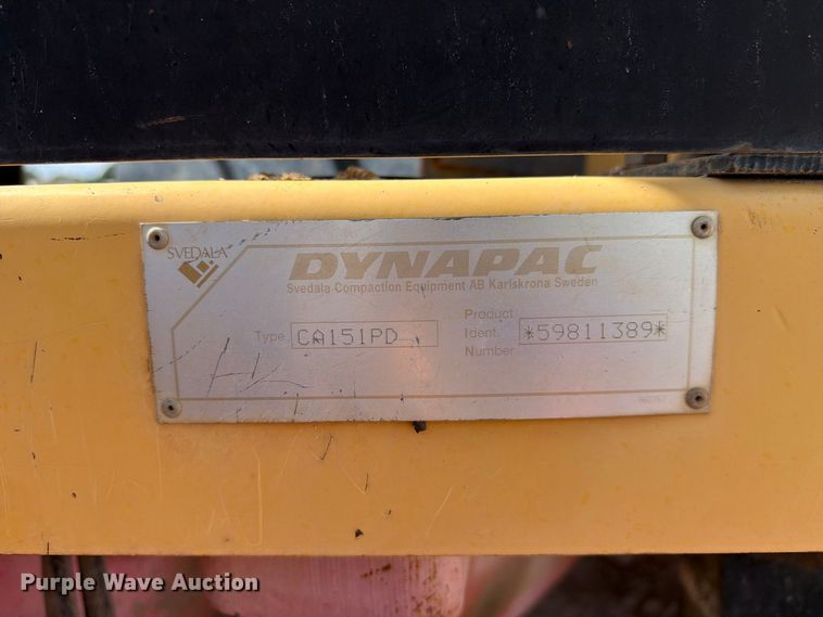 image for item FI2020 1997 Dynapac CA151PD single drum vibratory roller