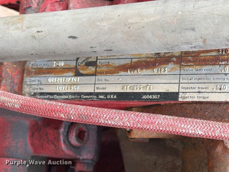 image for item FJ0540 1980 Cummins NT-855-F1 pump