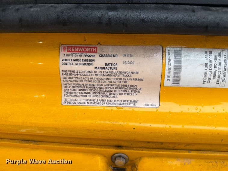 image for item FJ2006 2021 Kenworth T680 dump truck