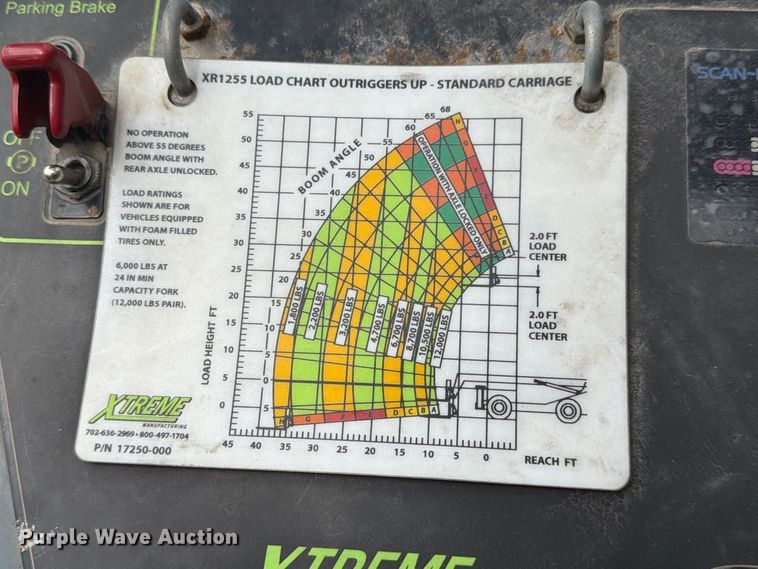 image for item FJ2007 Xtreme XR1255 telehandler