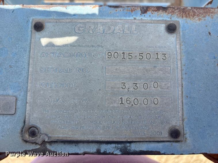 image for item FK2090 Gradall 9015-5013 excavator grapple forks