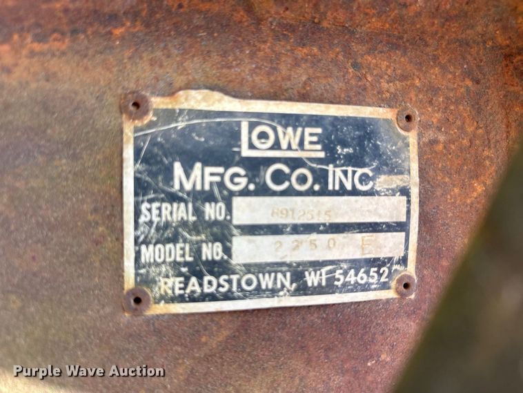 image for item FK2092 Lowe MFG CO 2350 excavator auger