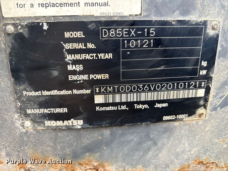 image for item FK2113 2004 Komatsu D85EX-15 dozer