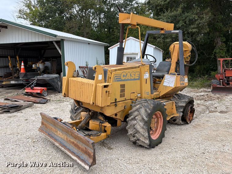 1996 Case 860 cable plow
