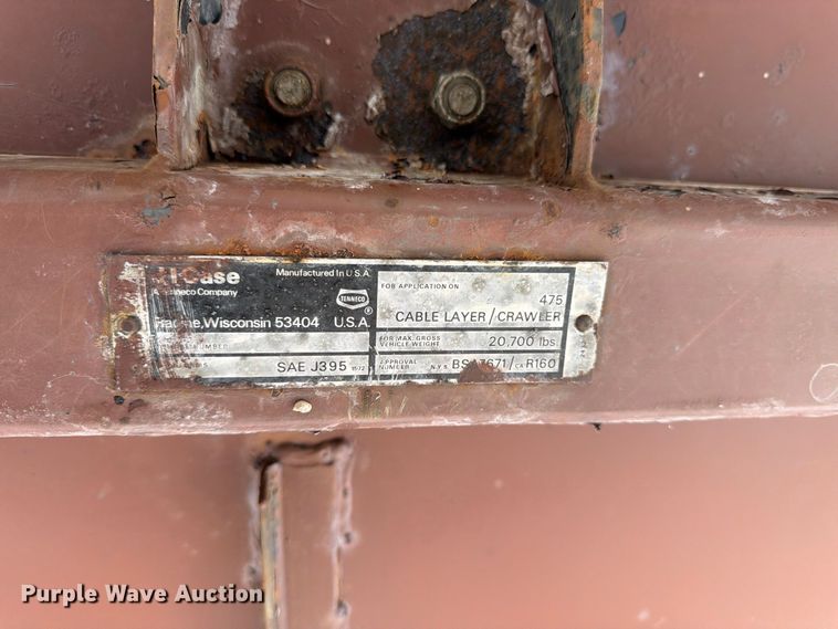 image for item FK3480 1973 Case 475 cable plow
