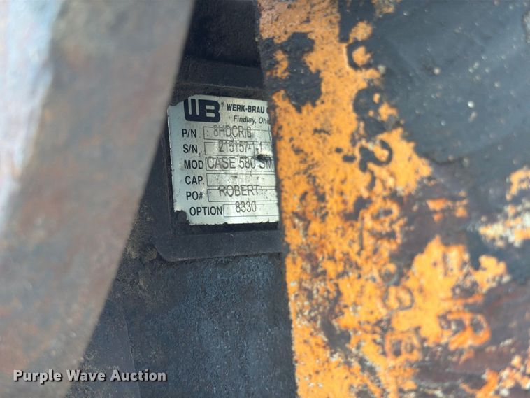 image for item FK3494 2013 Case 580 Super N backhoe