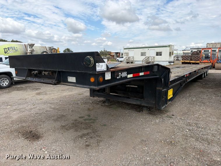 image for item FK3686 2008 Trail King TK110SA-533 drop deck tilt deck equipment trailer