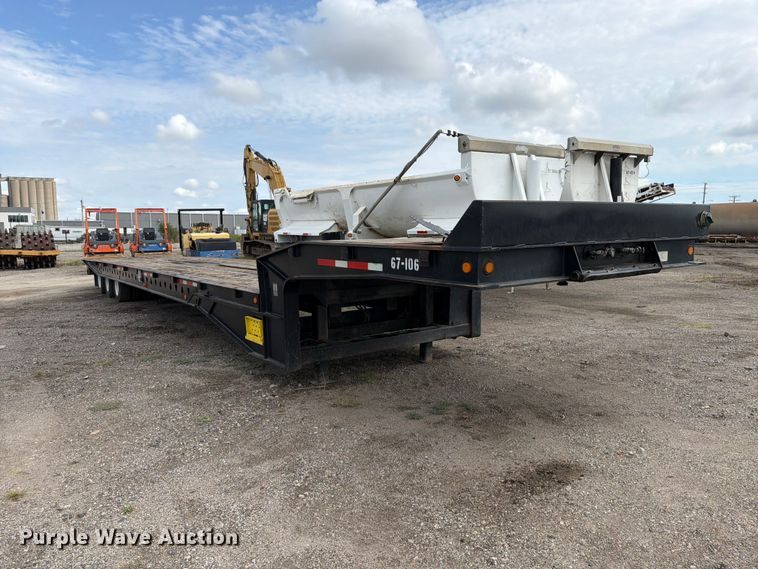 image for item FK3686 2008 Trail King TK110SA-533 drop deck tilt deck equipment trailer