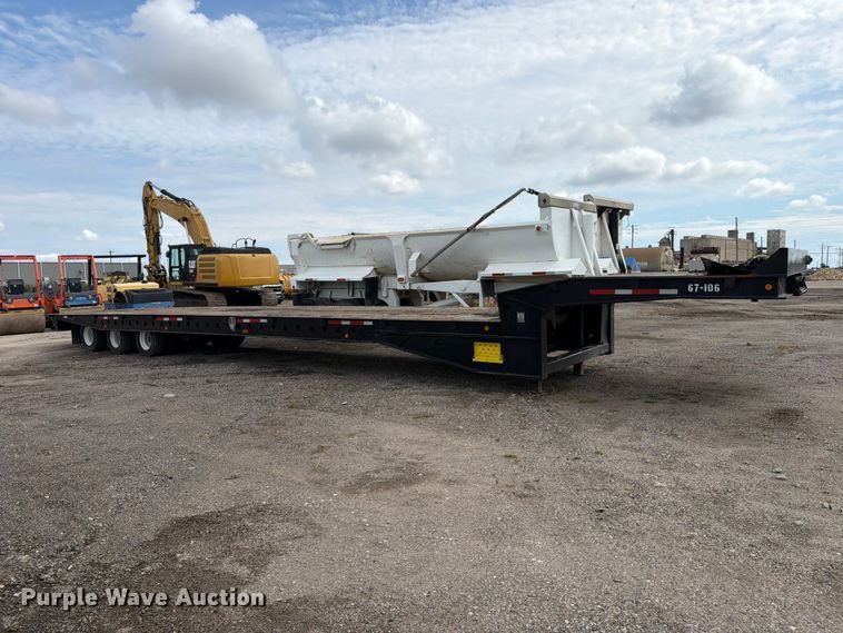image for item FK3686 2008 Trail King TK110SA-533 drop deck tilt deck equipment trailer