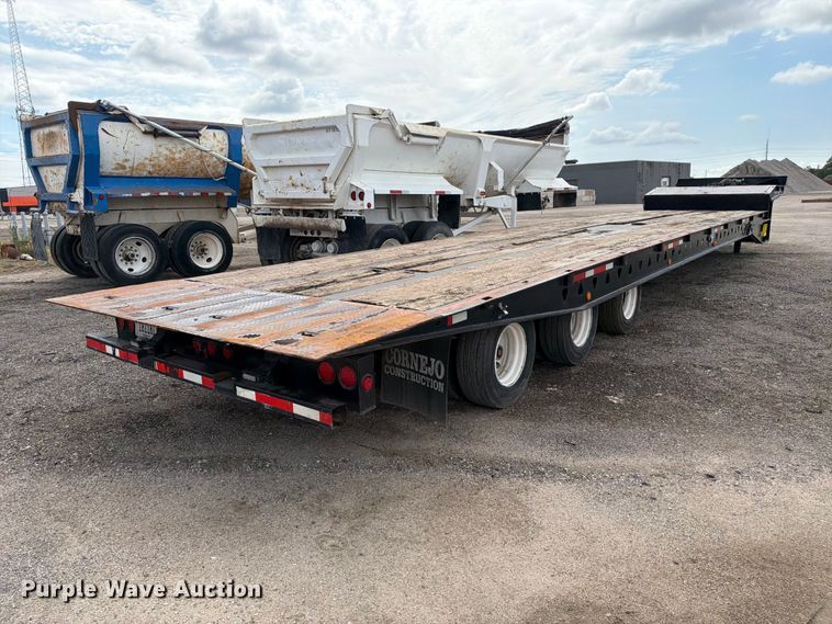 image for item FK3686 2008 Trail King TK110SA-533 drop deck tilt deck equipment trailer