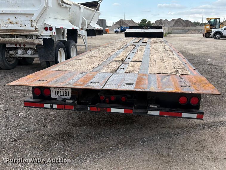image for item FK3686 2008 Trail King TK110SA-533 drop deck tilt deck equipment trailer