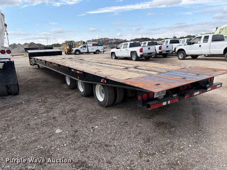 image for item FK3686 2008 Trail King TK110SA-533 drop deck tilt deck equipment trailer