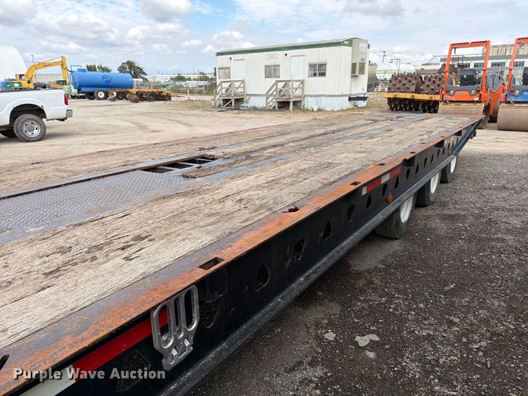 image for item FK3686 2008 Trail King TK110SA-533 drop deck tilt deck equipment trailer