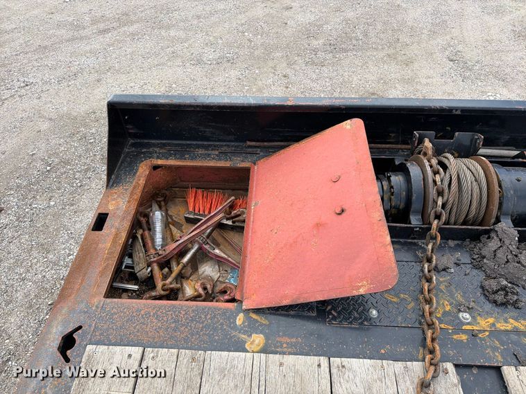 image for item FK3686 2008 Trail King TK110SA-533 drop deck tilt deck equipment trailer