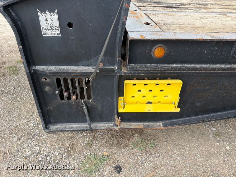 image for item FK3686 2008 Trail King TK110SA-533 drop deck tilt deck equipment trailer