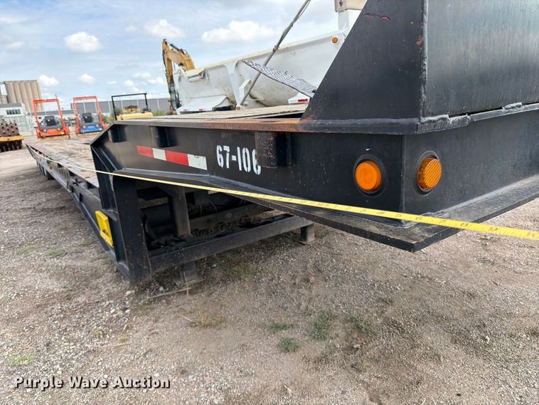 image for item FK3686 2008 Trail King TK110SA-533 drop deck tilt deck equipment trailer