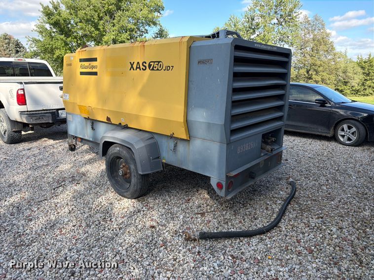 image for item FK3810 2011 Atlas Copco XAS 750 JD7 air compressor