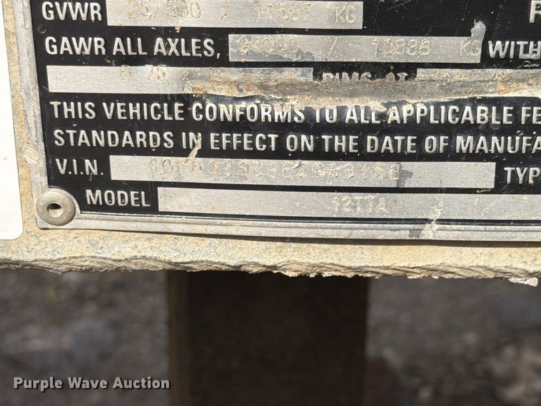 image for item FK4137 2014 Talbert equipment trailer