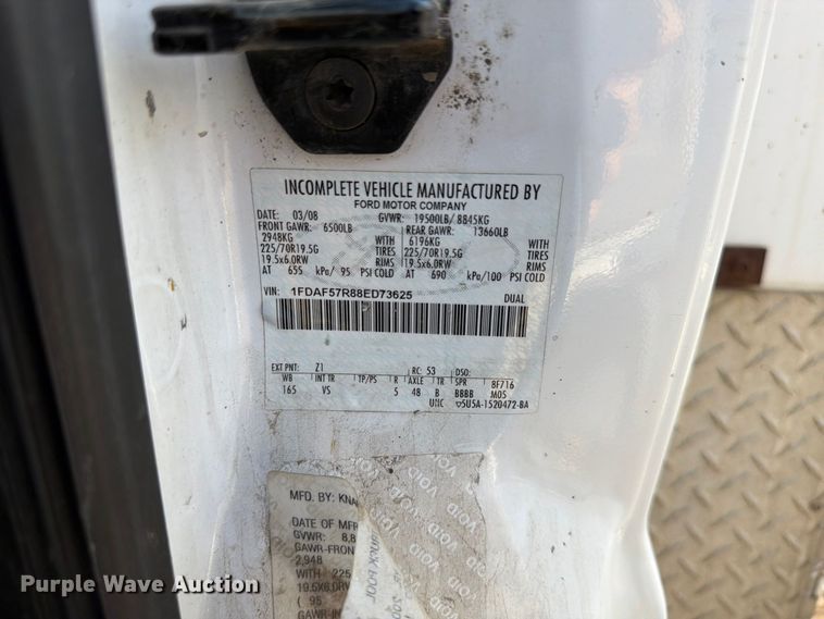 image for item FK4142 2008 Ford F550 utility / service truck