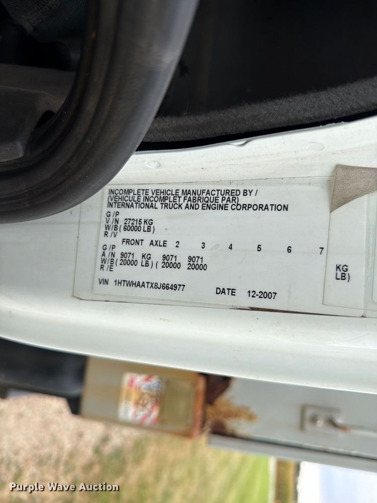 image for item FK4166 2008 International 7400 SFA 6x4 sewer jetter truck